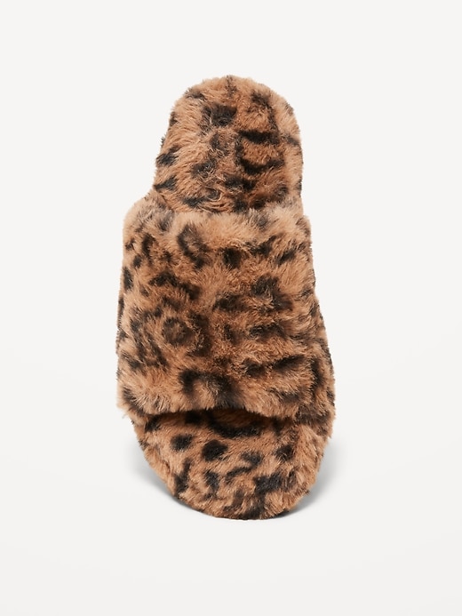 View large product image 2 of 3. Cozy Faux-Fur Slide Slippers for Girls