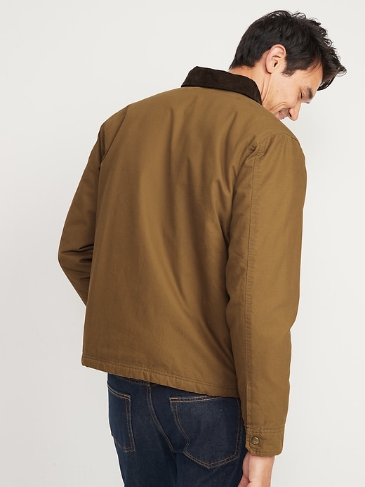 Image number 2 showing, Canvas Cozy-Lined Barn Coat for Men
