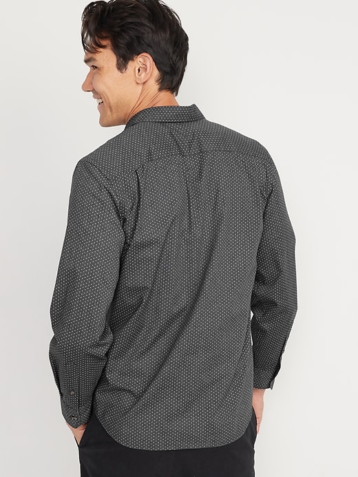 Image number 2 showing, Regular-Fit Built-In Flex Everyday Dot-Print Shirt