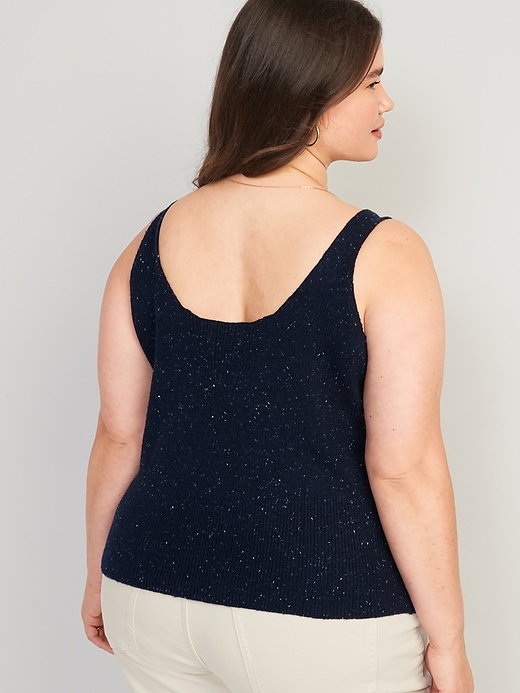 Image number 8 showing, Speckled-Yarn Rib-Knit Tank Top