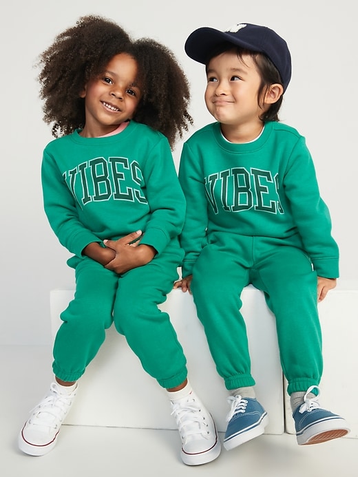 View large product image 1 of 2. Unisex Crew-Neck Sweatshirt for Toddler