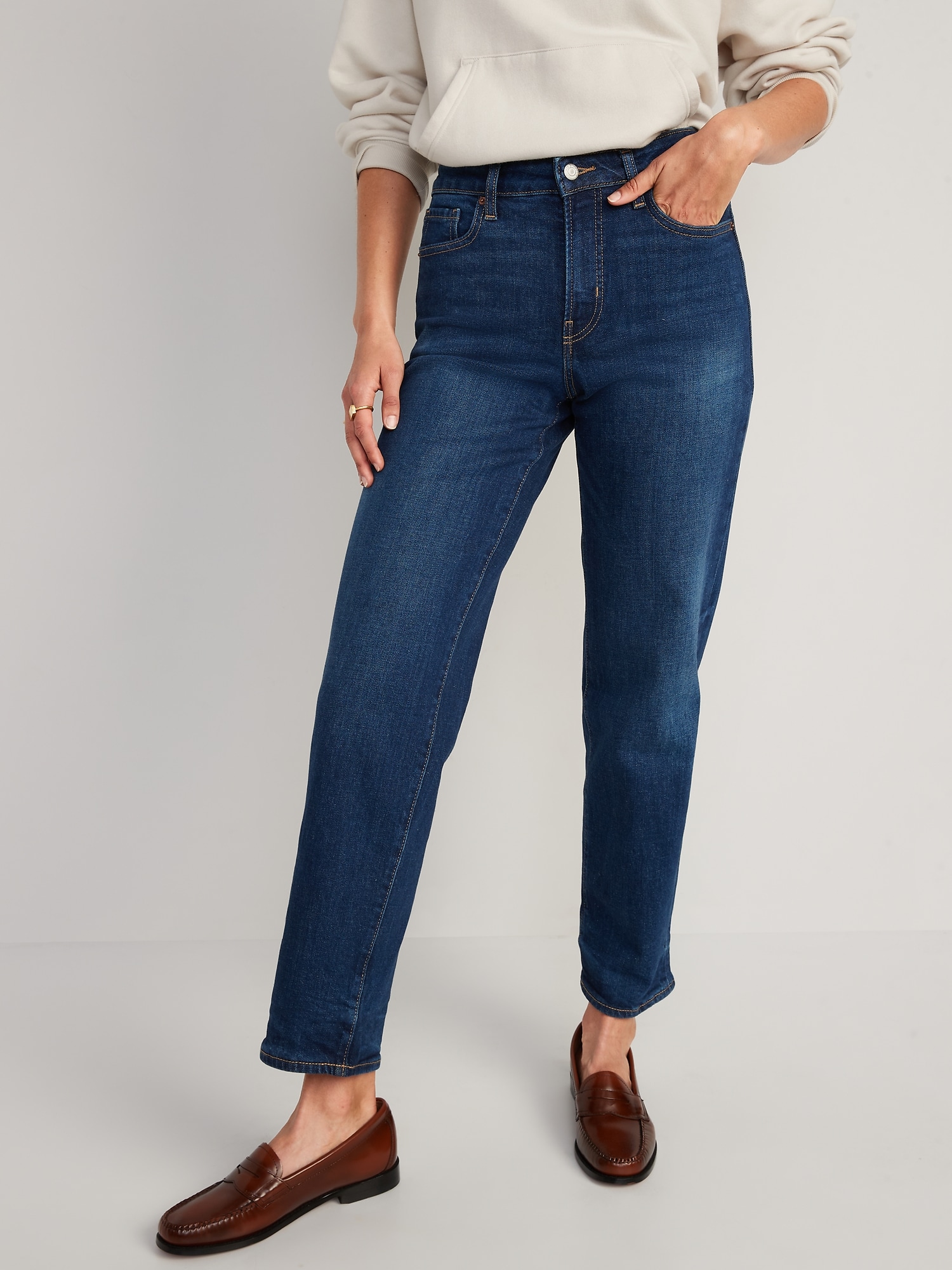 Old Navy Women's High-Waisted OG Loose Jeans - - Plus Size 18