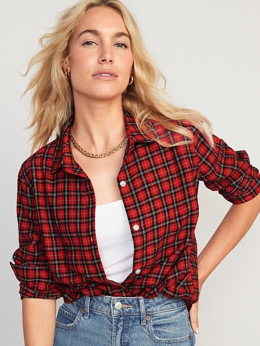 Image number 1 showing, Plaid Flannel Classic Shirt