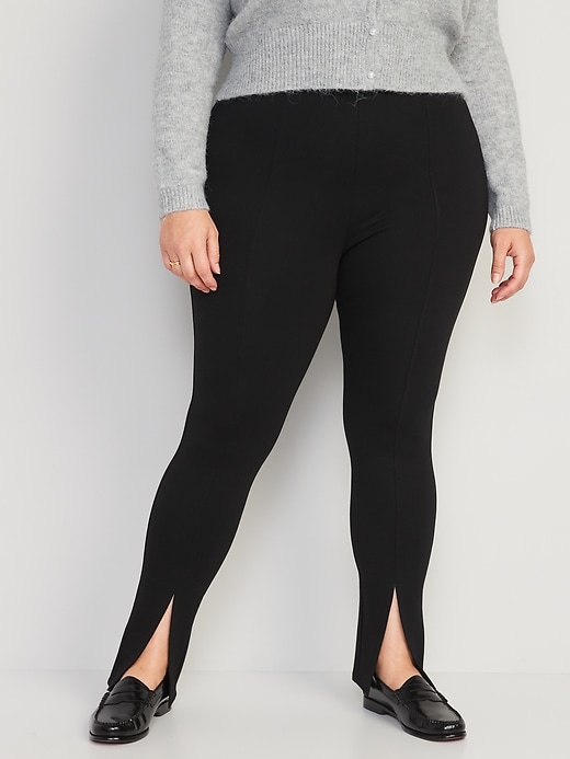 Image number 7 showing, Extra High-Waisted Stevie Split-Front Skinny Pants