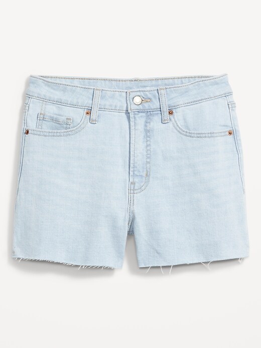 Image number 4 showing, High-Waisted O.G. Straight Cut-Off Jean Shorts for Women -- 3-inch inseam