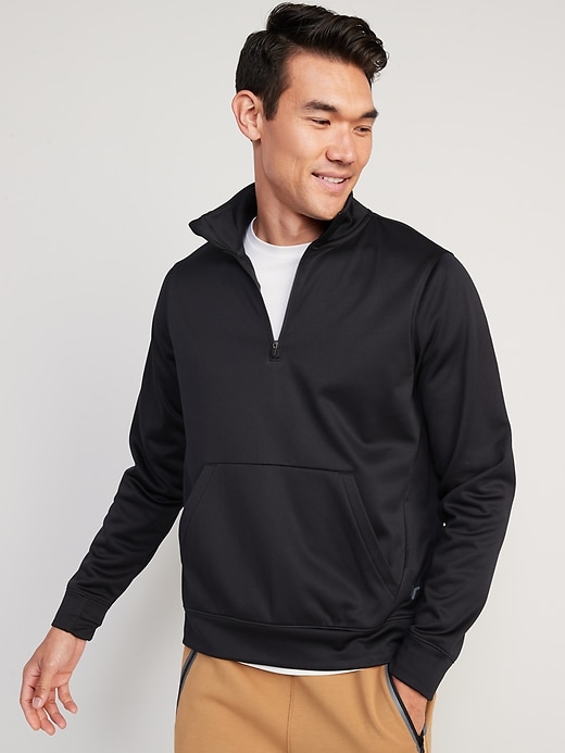 Image number 1 showing, Go-Dry Performance Quarter-Zip Sweatshirt for Men