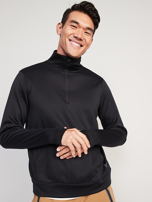 Image number 3 showing, Go-Dry Performance Quarter-Zip Sweatshirt for Men