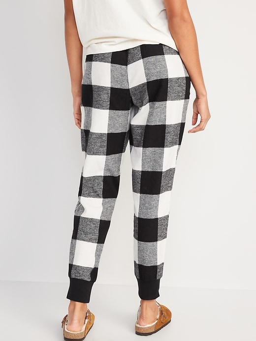 Image number 2 showing, Printed Flannel Jogger Pajama Pants