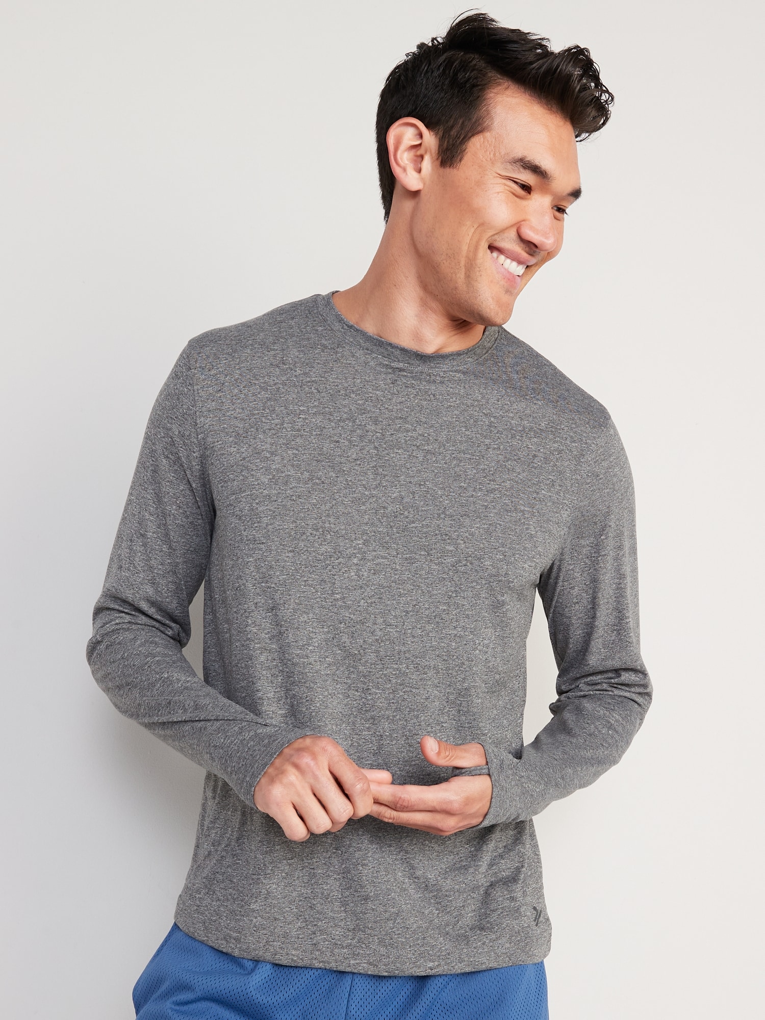 Go-Dry Cool Odor-Control Core Long-Sleeve T-Shirt 3-Pack for Men | Old Navy