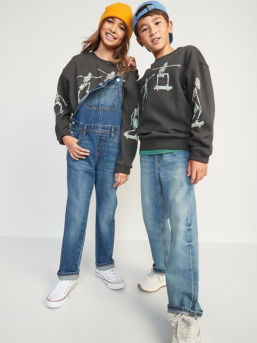 Graphic Gender-Neutral Crew-Neck Sweatshirt for Kids