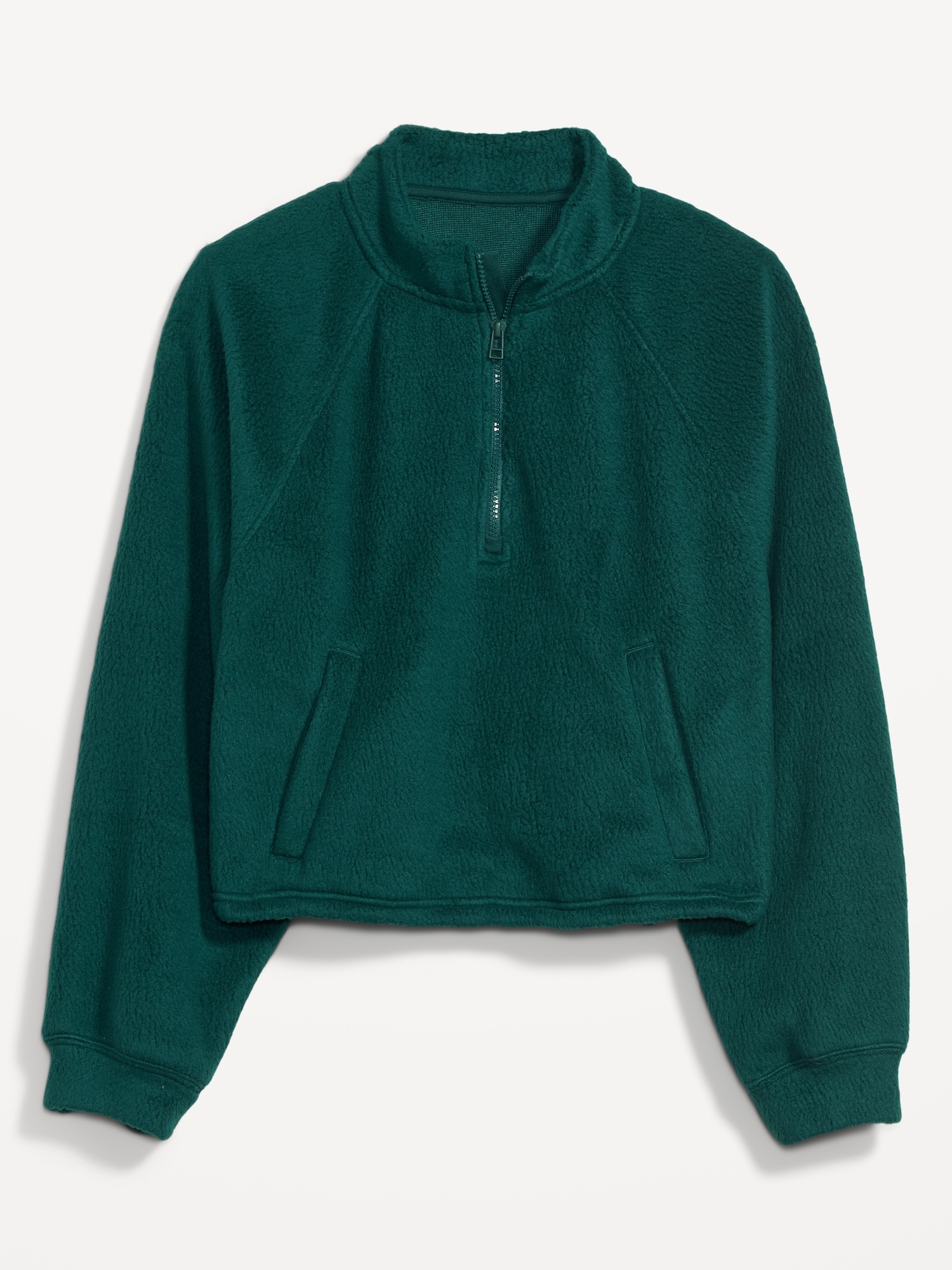 Oversized Sherpa Half-Zip Sweatshirt | Old Navy