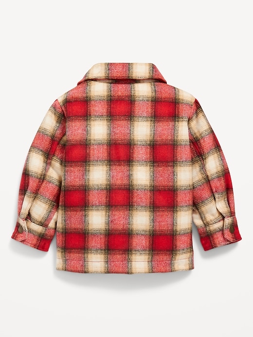 View large product image 2 of 2. Plaid Pocket Shacket for Toddler Boys