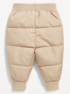 Unisex Frost-Free Water-Resistant Puffer Snow Pants for Baby Old