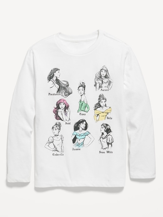 View large product image 1 of 2. Long-Sleeve Gender-Neutral Disney© Princesses T-Shirt for Kids