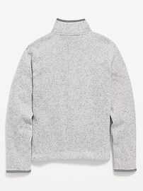 View large product image 3 of 3. Sweater-Fleece Mock-Neck Zip Jacket for Boys