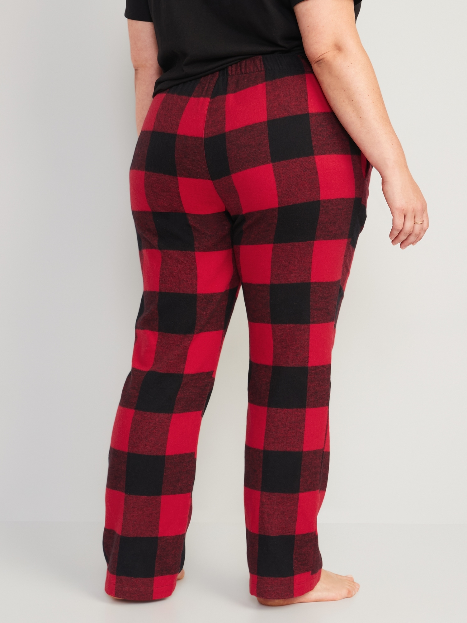 Pajama Pants for Women 100% Cotton Flannel Plaid Lounge Pants 