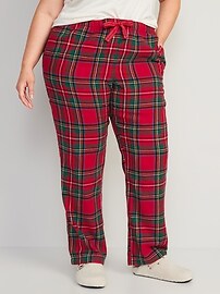 Mid Rise Flannel Pajama Pants for Women Old Navy