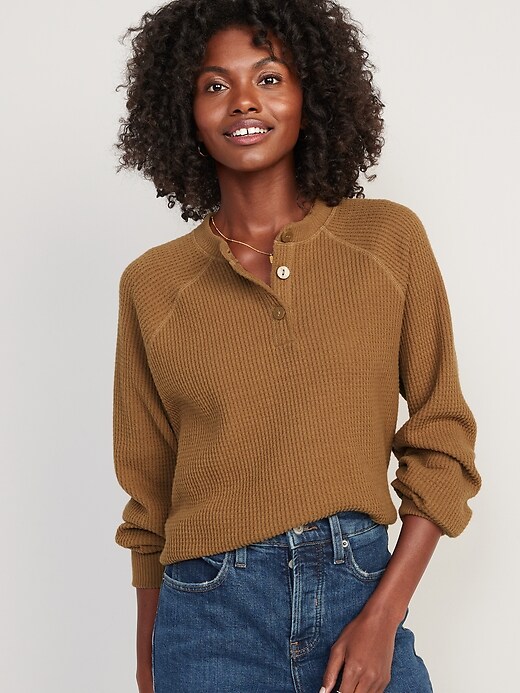 thermal knit raglan old navy