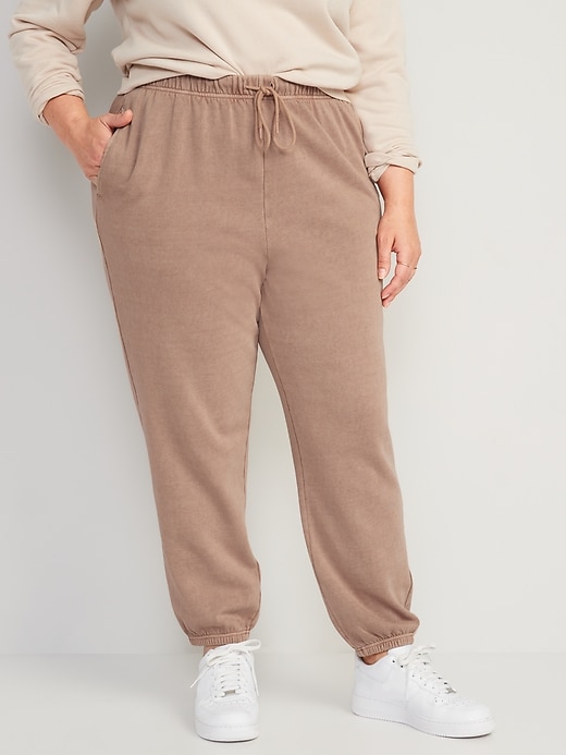 Image number 7 showing, Extra High-Waisted Fleece Sweatpants
