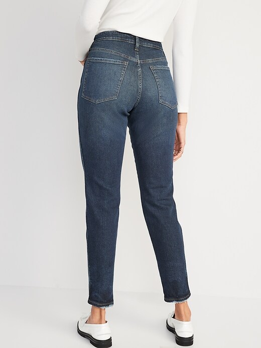 Image number 2 showing, High-Waisted O.G. Straight Cotton-Hemp Blend Jeans for Women
