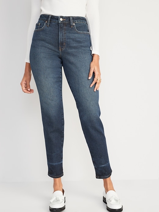 Image number 1 showing, High-Waisted O.G. Straight Cotton-Hemp Blend Jeans for Women