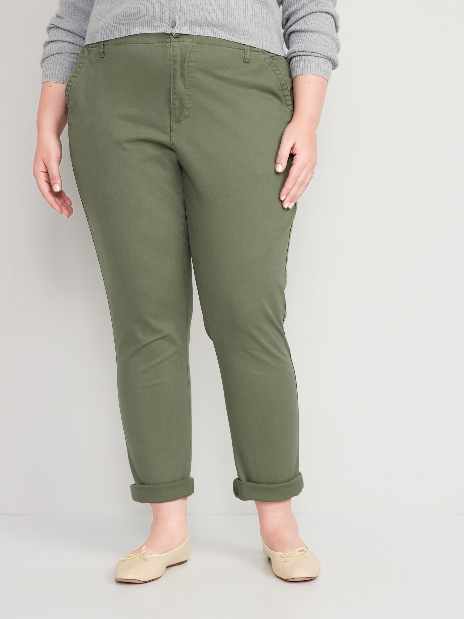 high waisted chino pants