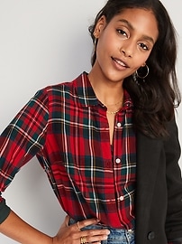 old navy ladies flannel shirts