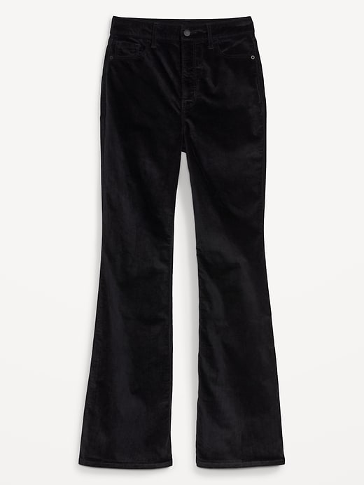 Image number 4 showing, Higher High-Waisted Velvet Flare Pants