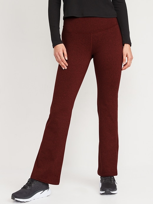 Image number 1 showing, High-Waisted CozeCore Boot-Cut Leggings