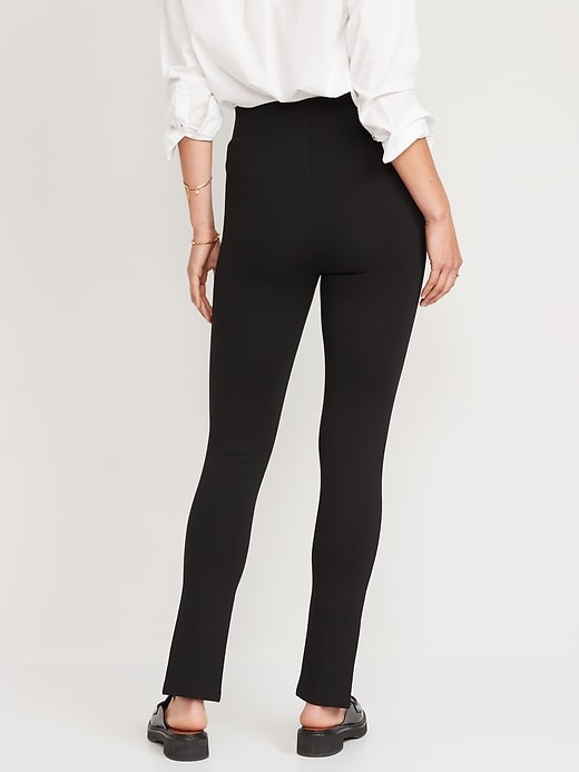 Image number 2 showing, Extra High-Waisted Stevie Split-Front Skinny Pants
