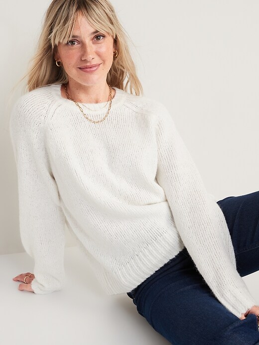Image number 3 showing, Cozy Shaker-Stitch Pullover Sweater for Women