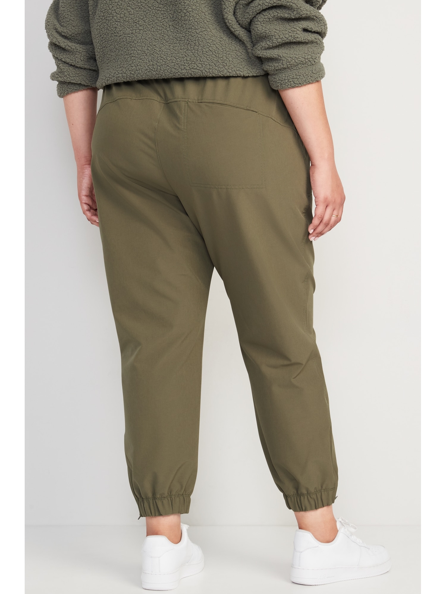 High-Waisted All-Seasons StretchTech Water-Repellent Jogger Pants for ...