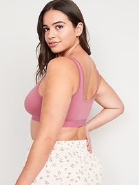 View large product image 5 of 7. Supima® Cotton-Blend Bralette Top