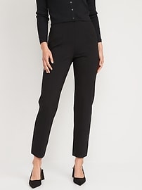 Extra High-Waisted Stevie Straight Ankle Pants