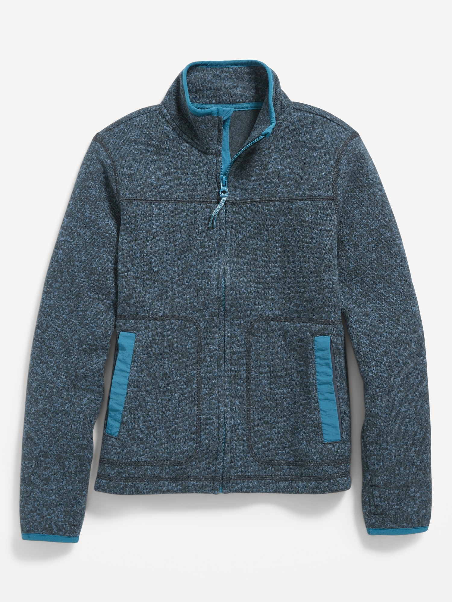 Sweater-Fleece Mock-Neck Zip Jacket for Boys | Old Navy