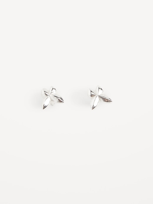 View large product image 1 of 1. Sterling Silver Butterfly Stud Earrings for Women