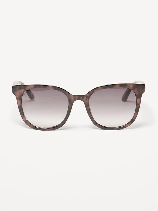 View large product image 1 of 1. Retro Thick-Frame Sunglasses For Women