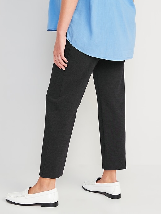 Image number 2 showing, Maternity Full-Panel Stevie Straight Pants