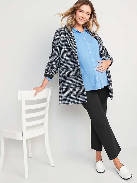 Image number 6 showing, Maternity Full-Panel Stevie Straight Pants