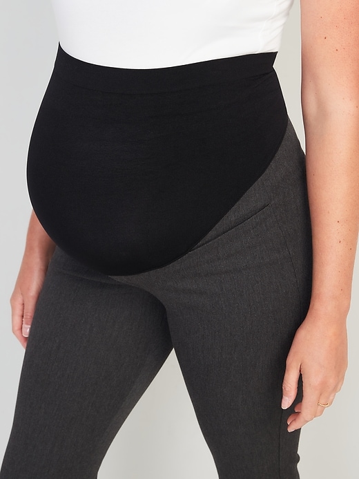 Image number 5 showing, Maternity Full-Panel Pixie Flare Pants