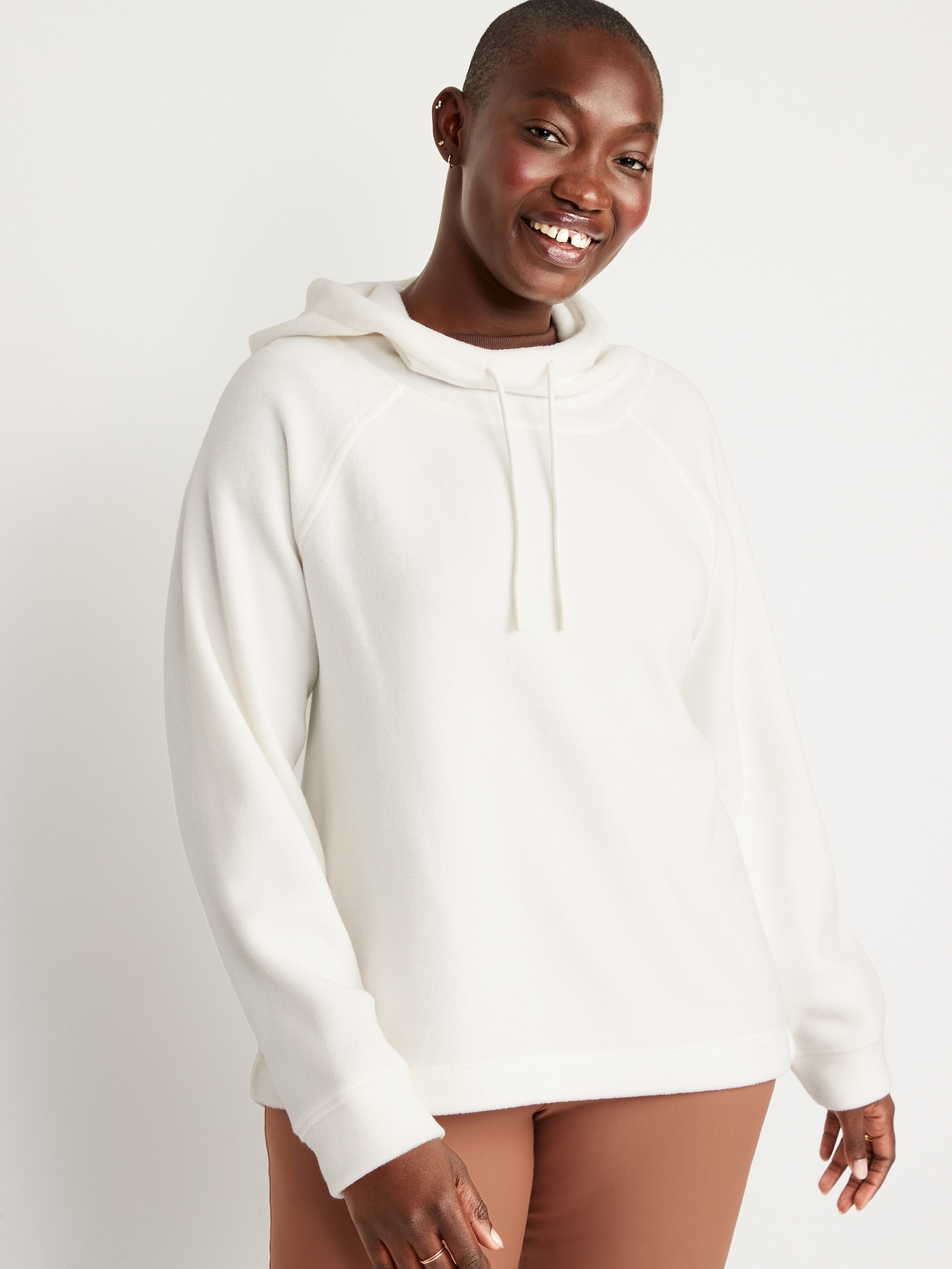 Microfleece Funnel-Neck Pullover Hoodie for Women | Old Navy