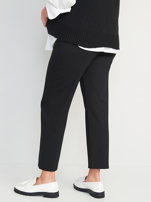 Image number 2 showing, Maternity Full-Panel Stevie Straight Pants