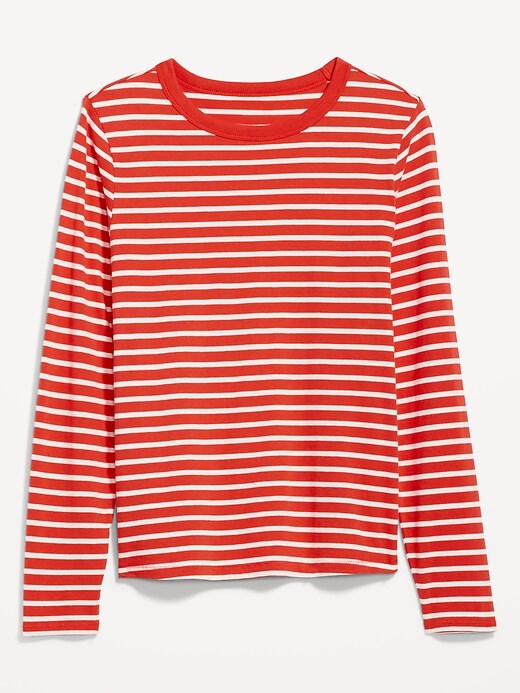 Image number 4 showing, Long-Sleeve EveryWear Striped T-Shirt for Women