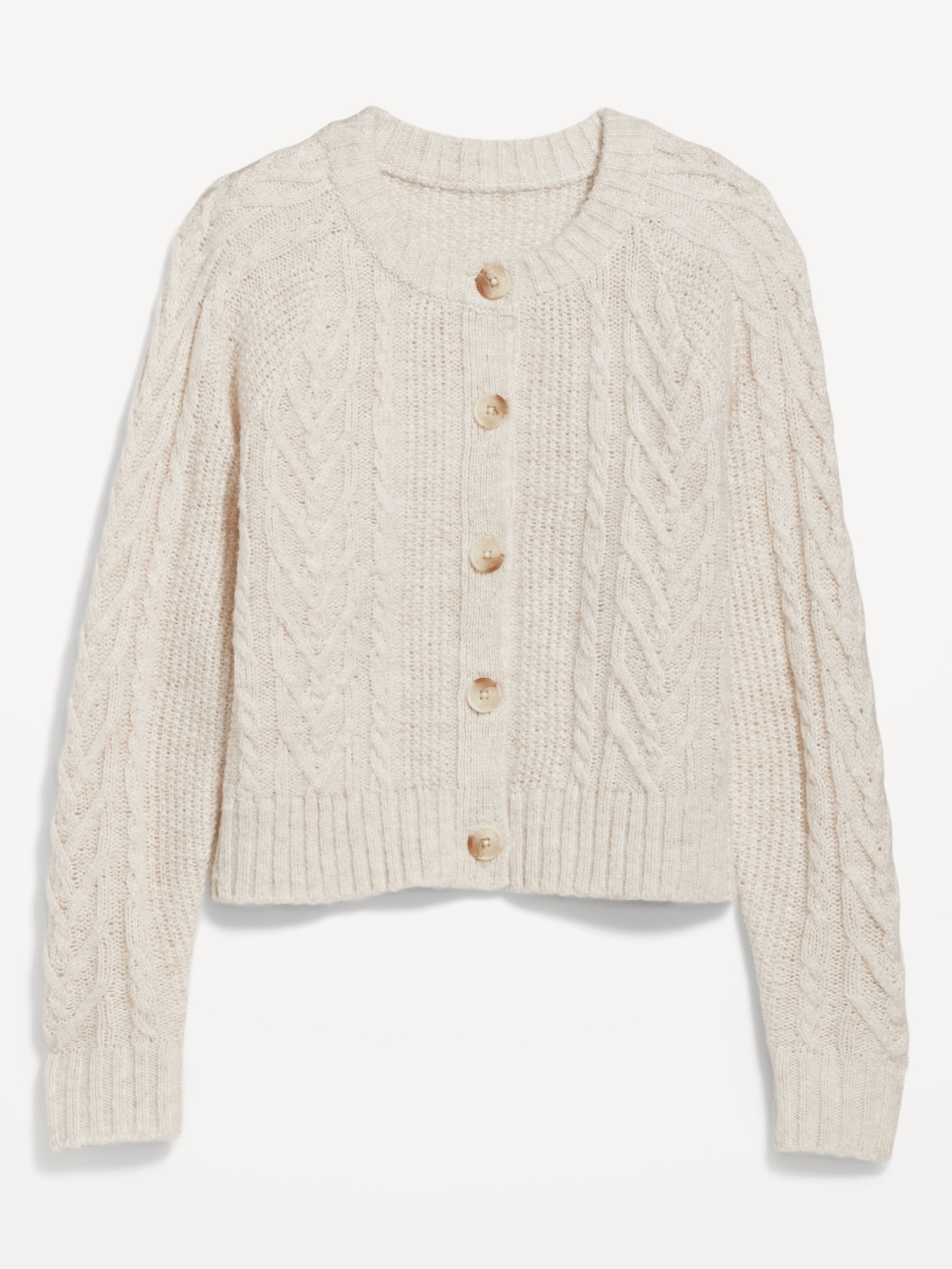 Heathered Cable-Knit Cardigan Sweater for Women | Old Navy