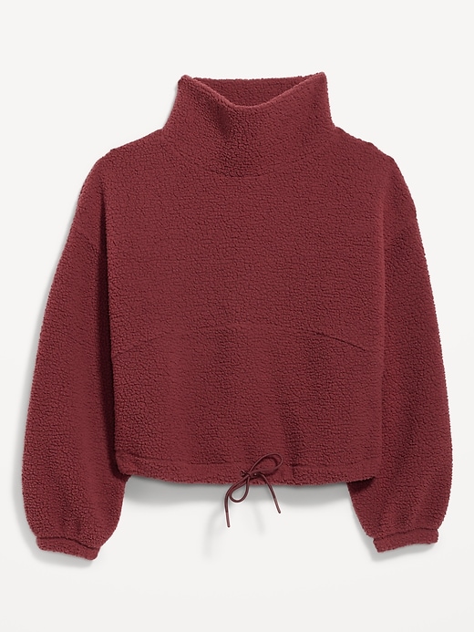 Image number 4 showing, Cropped Sherpa Turtleneck Sweater