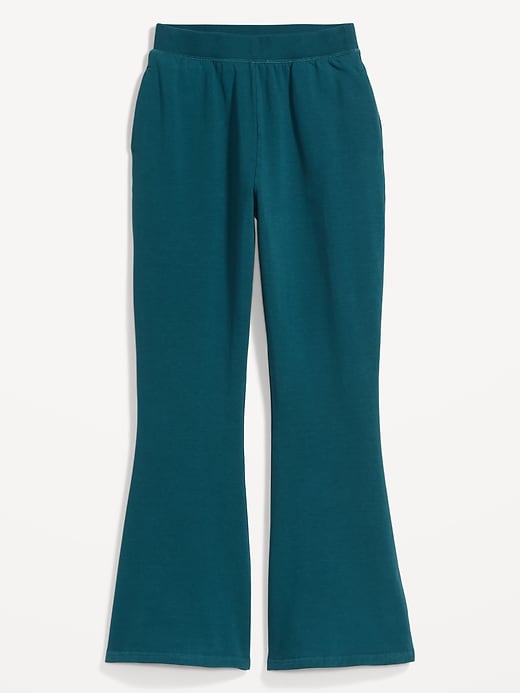 Image number 4 showing, Extra High-Waisted Snuggly Fleece Flare Sweatpants