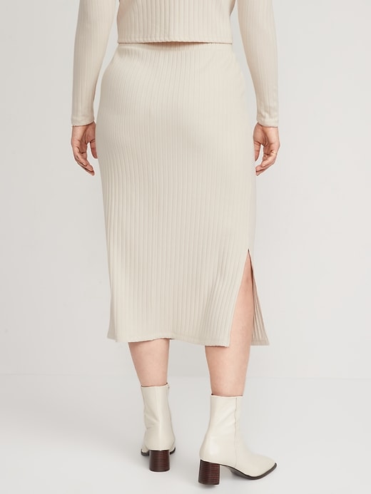 Image number 6 showing, Fitted Rib-Knit Midi Skirt