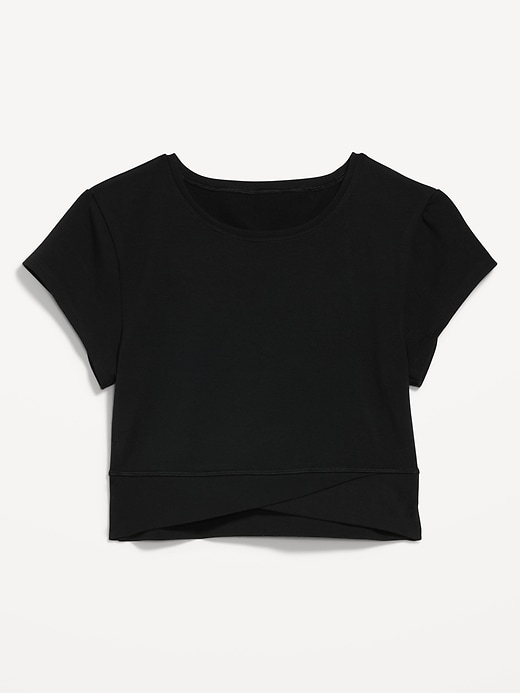 Image number 4 showing, PowerChill Cropped Cross-Front T-Shirt