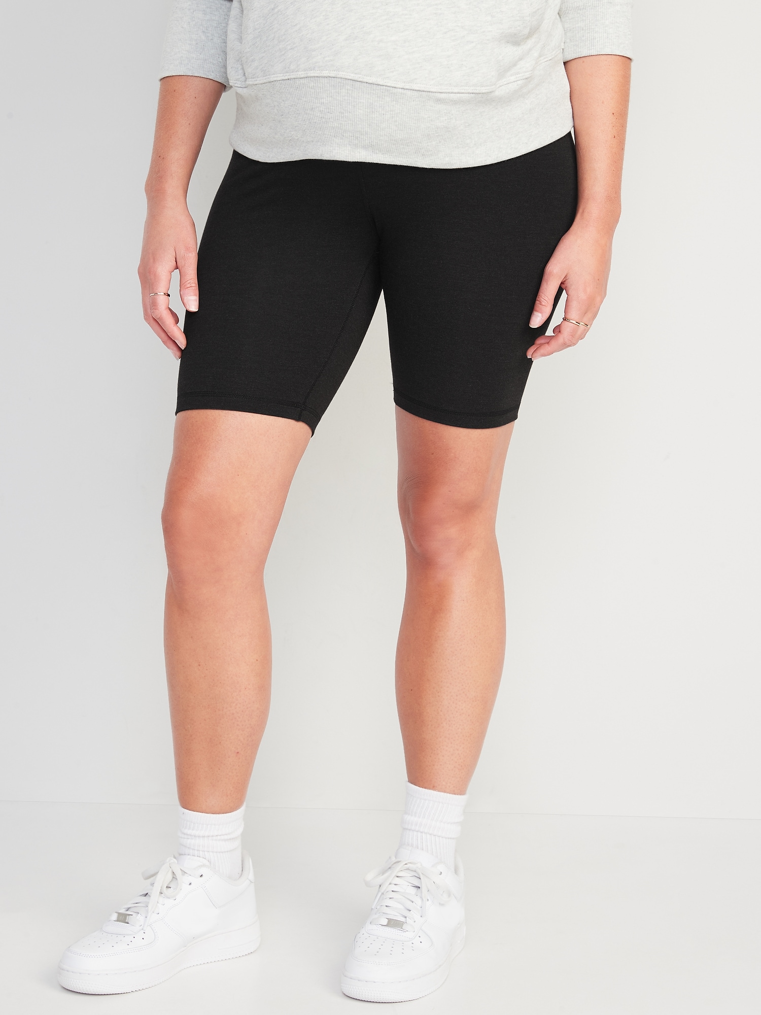 Buttergene Maternity Shorts Maternity Biker Shorts Over The Belly Pregnancy  Shorts Athletic Active Shorts Pants with Pockets Navy Blue - Yahoo Shopping