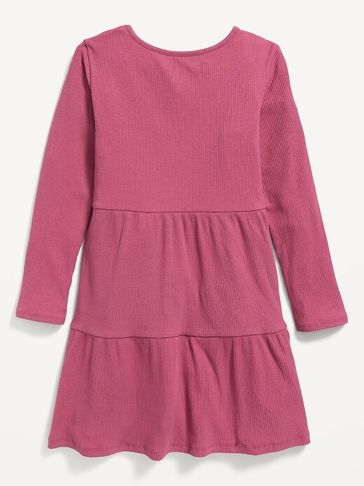 long sleeve jersey knit swing dress old navy Jersey-Knit Long-Sleeve Swing Dress